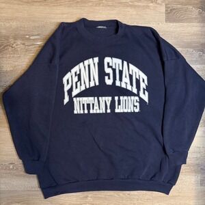 Vintage Penn State Nittany Lions Navy Blue Crewneck Sweatshirt Size XL/2XL